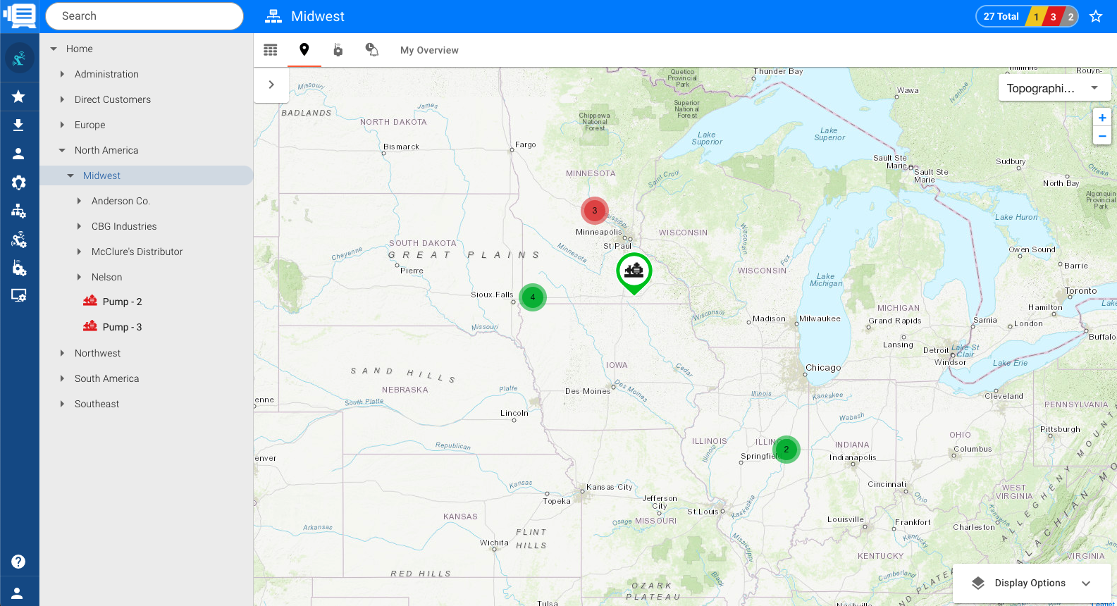 Side Nav / Map View