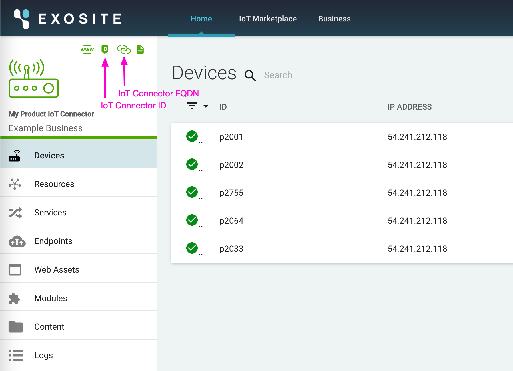 IoT Connector Unique Information