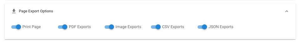 Export Options