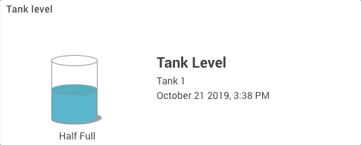 Example showing a custom image of a tank level 