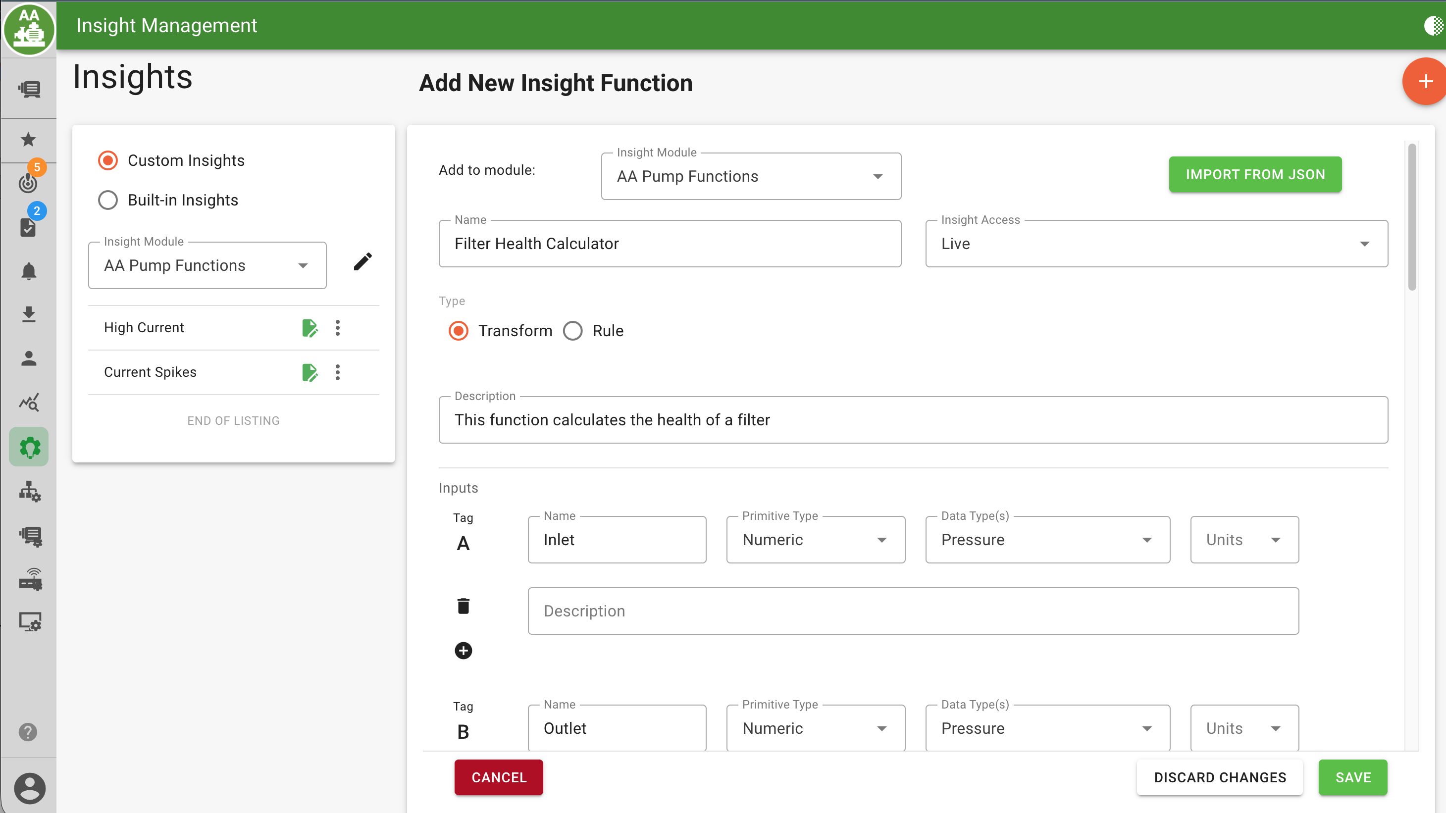 Create a new function