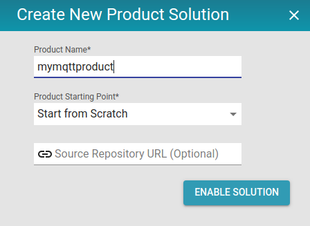 Create New Product Solution